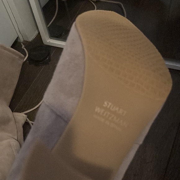 BRAND NEW STUART WEITZMAN HIGHLAND THIGH OTK BOOTS IN TAUPE GRAY SUEDE 8 - Picture 7 of 8
